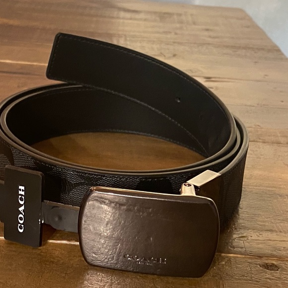 Coach signature PLAQUE BUCKLE REVERSIBLE BELT - Picture 9 of 9